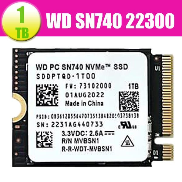 WD SN740 1TB 1T M.2 2230 PCIE 4.0 SSD 固態硬碟-OEM 包裝| 露天市集