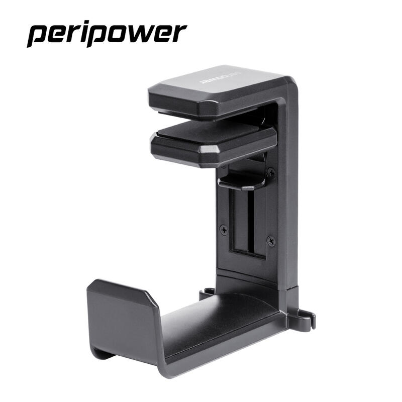 peripower MO-02 桌邊夾式頭戴型耳機架 -黑色