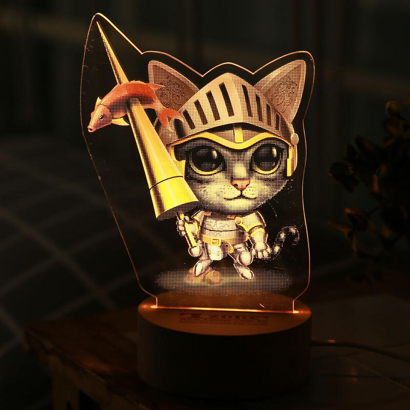 Cat Knight / 騎士貓 / LED燈 / 暖光