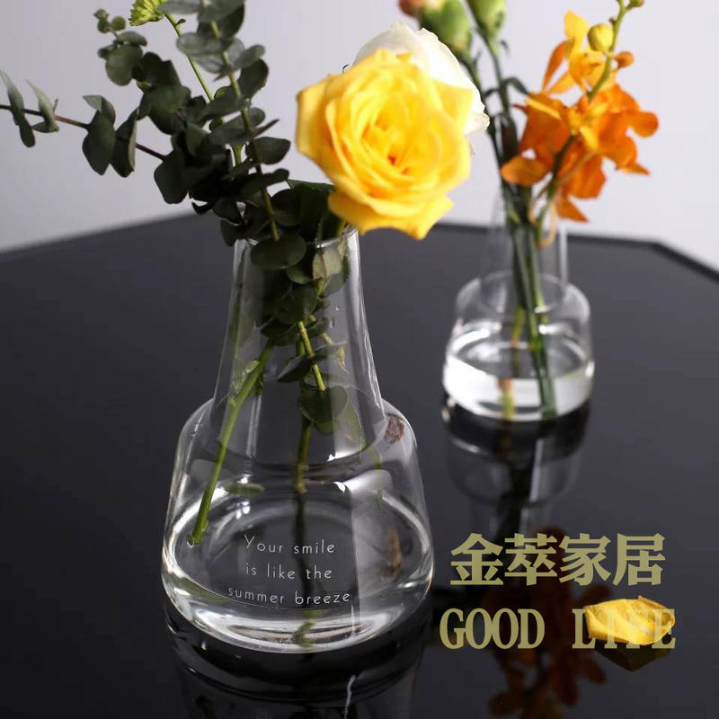 《現貨》梯形多款玻璃花器 北歐風 ins 花瓶 玻璃花瓶 桌上型花瓶 花器 簡約