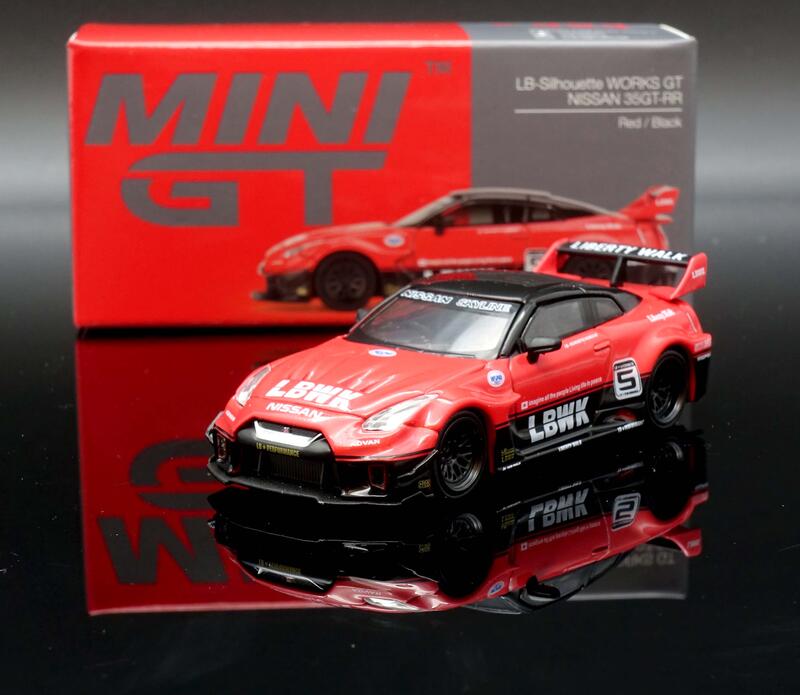 【MASH】現貨特價 Mini GT 1/64 NISSAN 35GT-RR Ver.1  #5 Red/Black