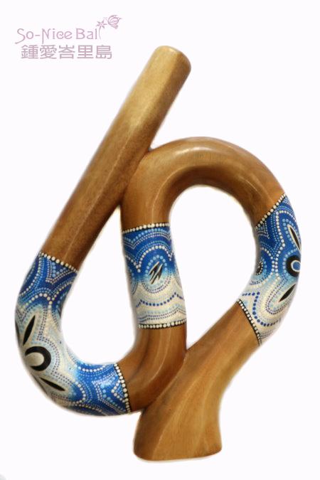 【鍾愛峇里島】螺旋形迪吉里杜(Spiral Didgeridoo)源於澳洲/點畫/巴里島樂器/打鼾/睡眠呼吸中止C款