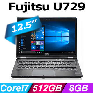 光統網購】Fujitsu 富士通LifeBook U729-PB721(12吋512G日本製)筆電~下