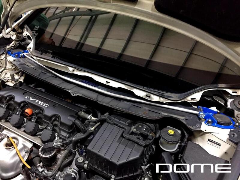 【童夢國際】D.R DOME RACING CIVIC 8代 K12 FD 引擎室拉桿 高強度輕量化 八代 喜美 前上拉