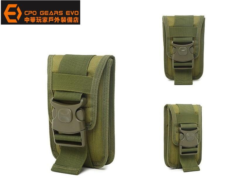 《CPO EVO中華玩家》P89型Molle系統多功能戰術雙層手機袋/戶外休閒6吋手機腰包-【OD~軍綠色】