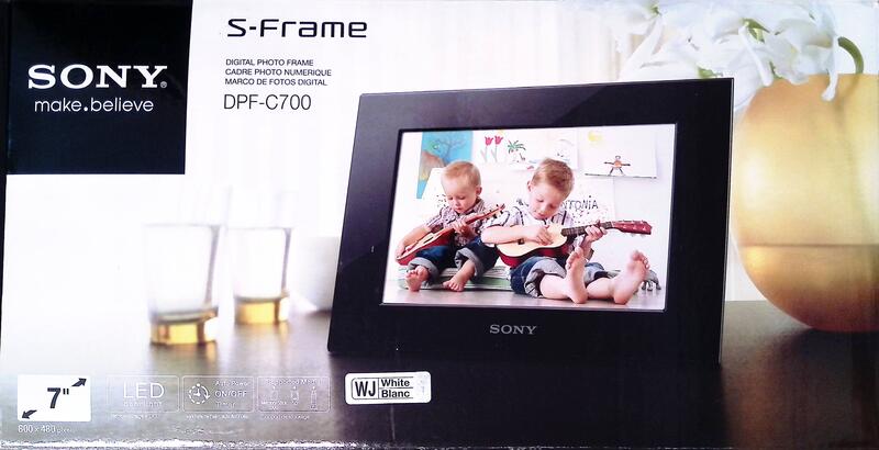 全新  SONY S-Fram DPF-C700 7吋 數位相框白色數位相框