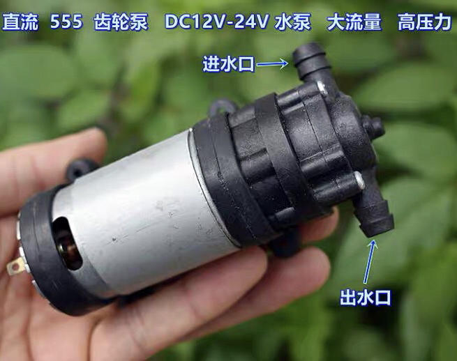 (全新散裝) 微型 直流 555 齒輪泵DC12V-24V 水泵 大流量  高壓力