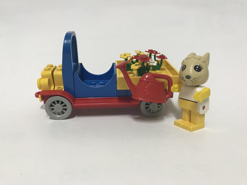 絕版  LEGO 樂高 Fabuland系列  3627 可愛小兔的載花貨車