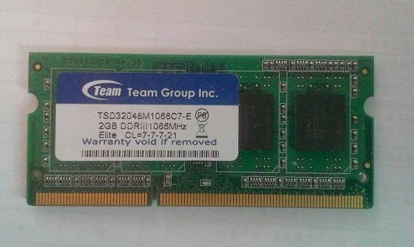 十銓 DDR3 1066 2G 筆記型電腦記憶體(終保) 可自取