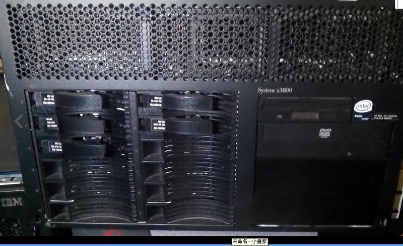 超新二手高階 IBM X3800 伺服器, 硬碟已拆, 剛退下良品12G RAM