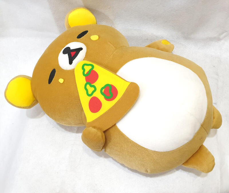 Toreba 日本 正版 景品 rilakkuma 拉拉熊 懶懶熊 大型 玩偶 披薩 布偶 娃娃
