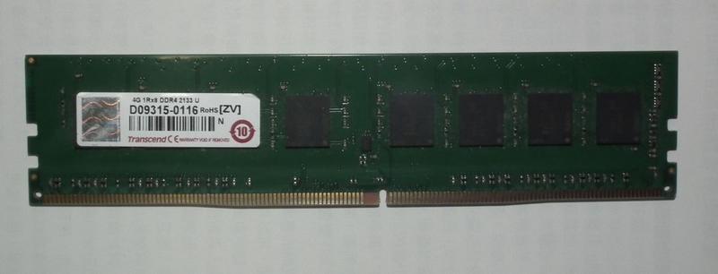 二手DDR4-2133單條4G TS512MLH64V1H創見桌機記憶體ZV 1RX8 終保U-DIMM終身保固4GB