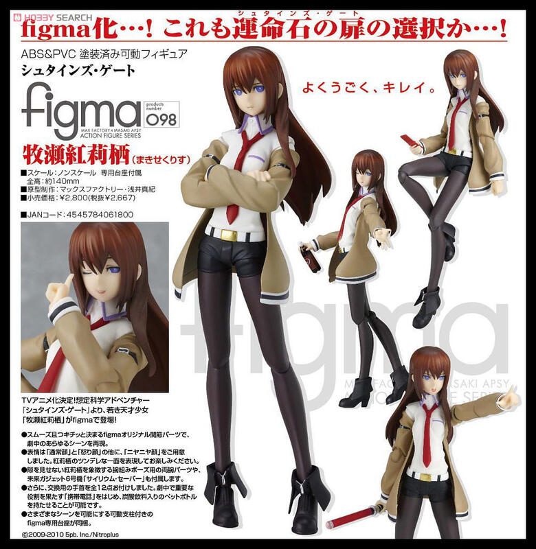 当日出荷 売約済み）figma「牧瀬紅莉栖（白衣＆通常ver.）」「岡部