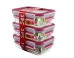 大侑 德國EMSA 3D保鮮盒-517418 ( 0.55L*3) 3件組(粉色)