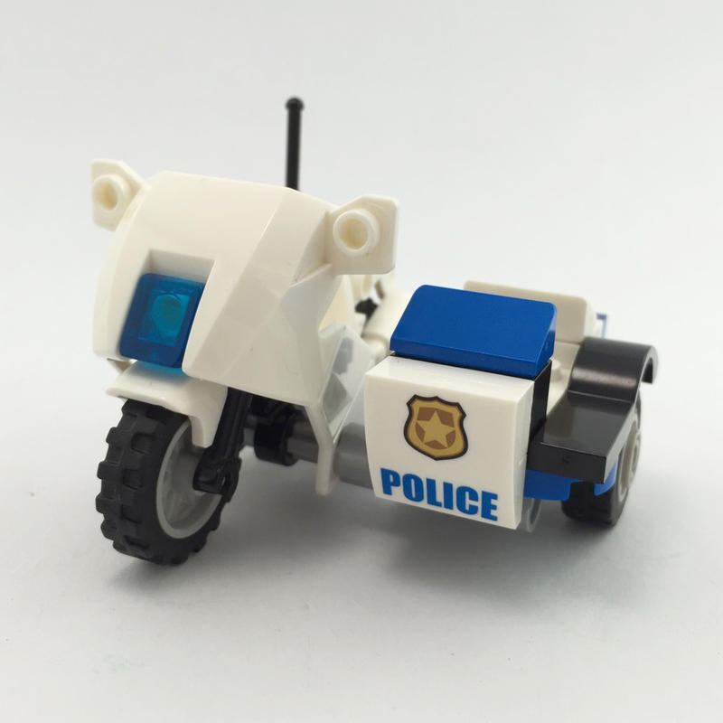樂高王子 LEGO 城市 CITY 警察機車 含邊車 MOC 52035c01 缺