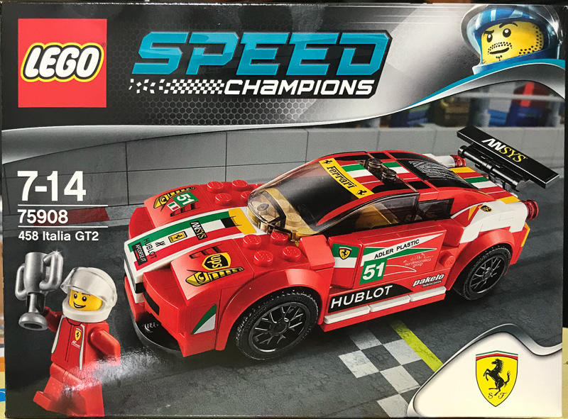 樂高-LEGO-75908-賽車系列-法拉利 458 Italia GT2