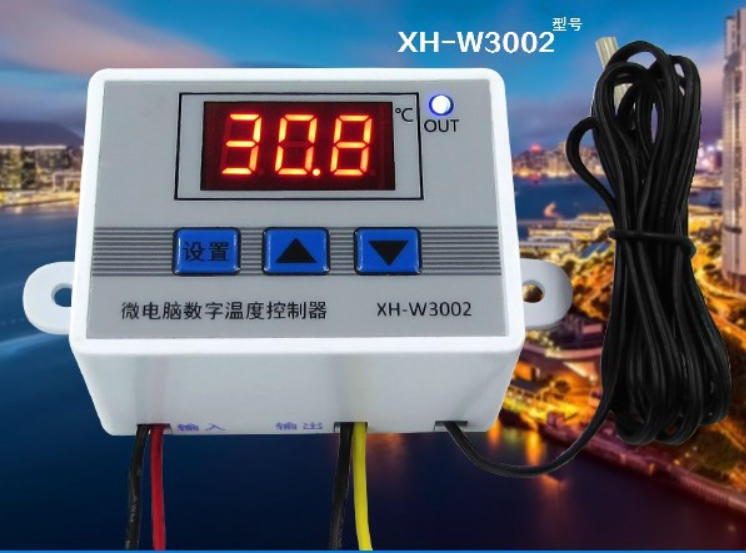 【紘普】溫度校正 直接輸出型AC110~220V 高精度微電腦溫度控制 數位溫控器XH-W3002