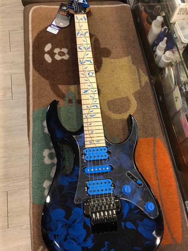 (響赫樂器)"現貨"Ibanez JEM77P 大搖座電吉他 雙單雙拾音器 指板鑲嵌藍色生命樹 Steve Vai 代言