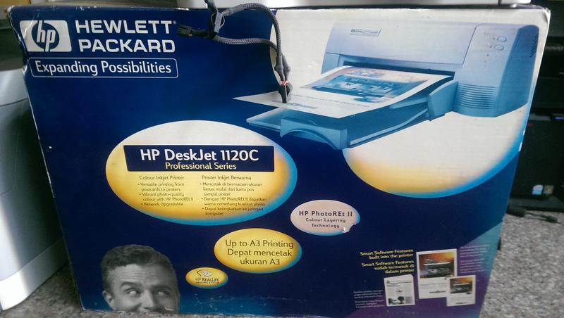 HP DeskJet 1120C 買到賺到，原廠墨水超過2000元