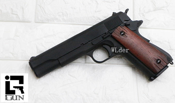 iGUN M1911 CO2槍 全金屬 木柄 MC(COLT 45手槍MEU柯特1911科特BB槍BB彈瓦斯槍短槍