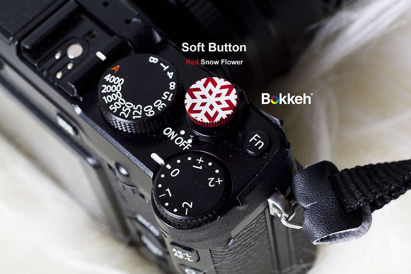 [享樂攝影] New Style!冬季限量款 紅色 雪花快門按鈕 風格快門鈕 金屬材質 12mm Fuji X-E1