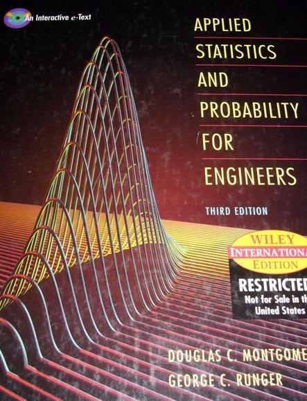 APPLIED STATISTICS & PROBABILITY FOR ENGINEERS 3/E 2003