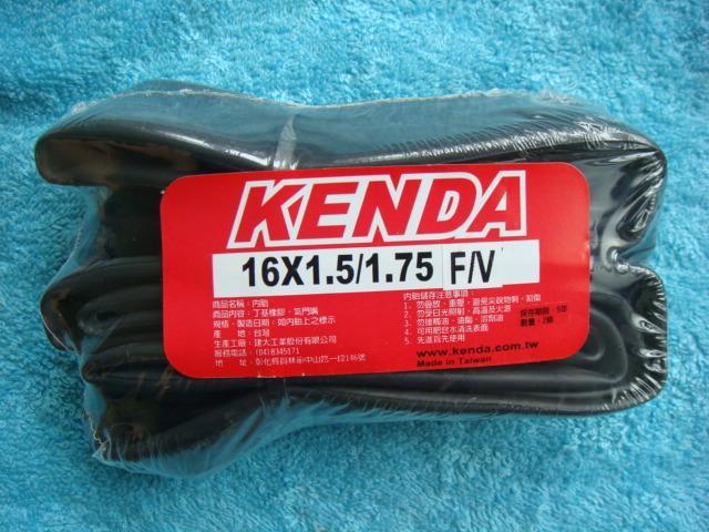 【折學家】KENDA 建大 16吋內胎 16 x 1.5/1.75 F/V 法嘴 305輪框用