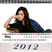 韓國天體—2011 Girls' Generation 少女時代 YuRI 權侑莉 俞利 2012年 個人桌曆