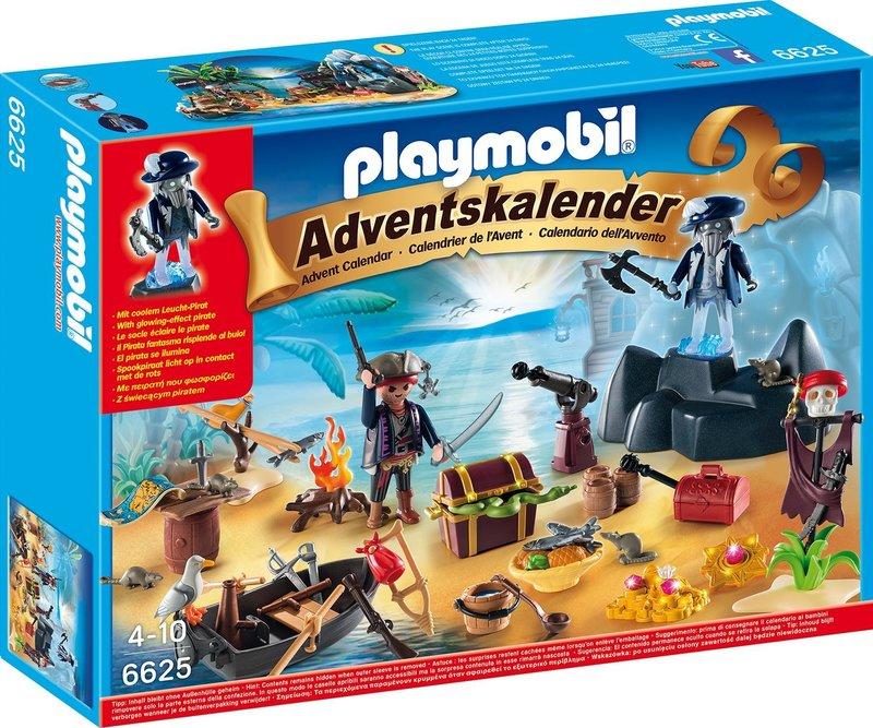 【7.5摩堡】會發亮 德國製 Playmobil #6625 海盜 戳戳樂 共24格 玩具