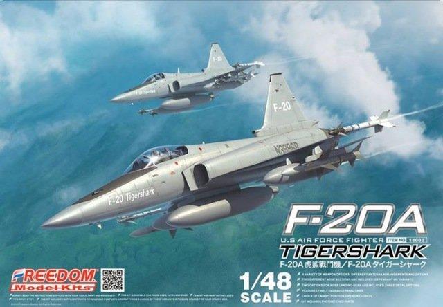 [威逸模型] FREEDOM 1/48 F-20A TIGER SHARK~含國軍水貼 18002