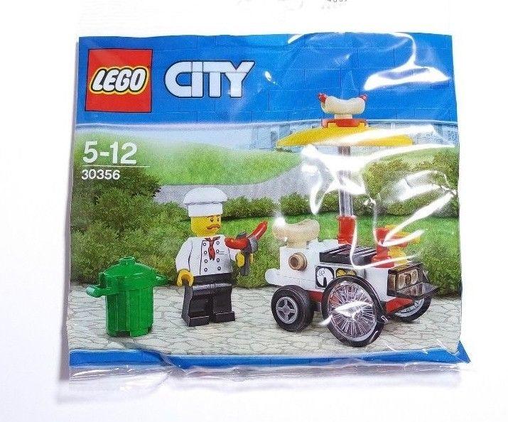全新LEGO樂高積木#30356 CITY 城市系列-街景-熱狗攤車 Hot Dog Stand Polybag