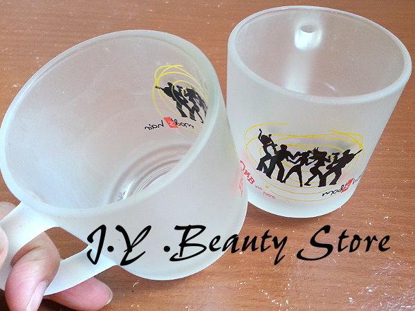 【J.Y Beauty Store】優惠出清〞塗鴉玻璃杯   台灣製造   出清價:一個50元 ...限量2個