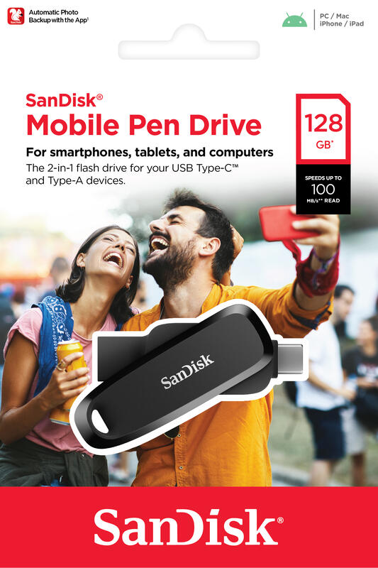 SanDisk 128GB Phone DriveTYPE C/A SDDDC6-128G 100MB/s 雙頭隨身碟 | 露天市集 | 全台 ...