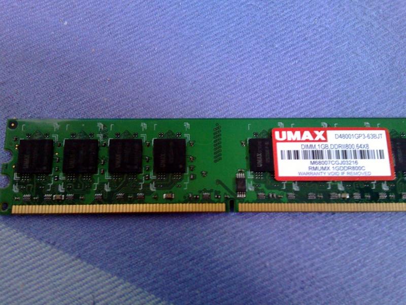 UMAX 1GB DDR2 800(桌機用,終保)