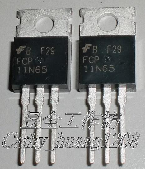 場效電晶體 (FAIRCHILD FCP11N65 ) TO-220AB (N-CH) 650V 11A 0.38Ω
