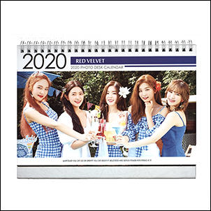 【 特價 】韓國탁상용 달력 正韓進口 Red Velvet 2020 ~ 2019 直立式照片桌曆台曆