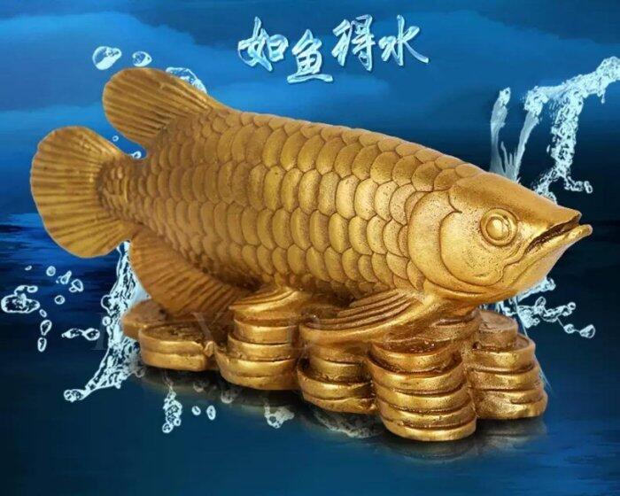 運福閣』【開光】純銅招財金龍魚，銅龍魚，招財魚，開運轉運，生意興隆