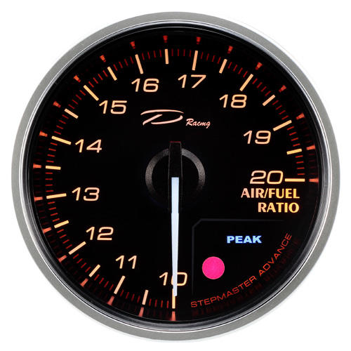 【D Racing三環錶/改裝錶】60mm雙色經典款【AFR空燃比錶】可設定&記憶&調明暗&開關聲音