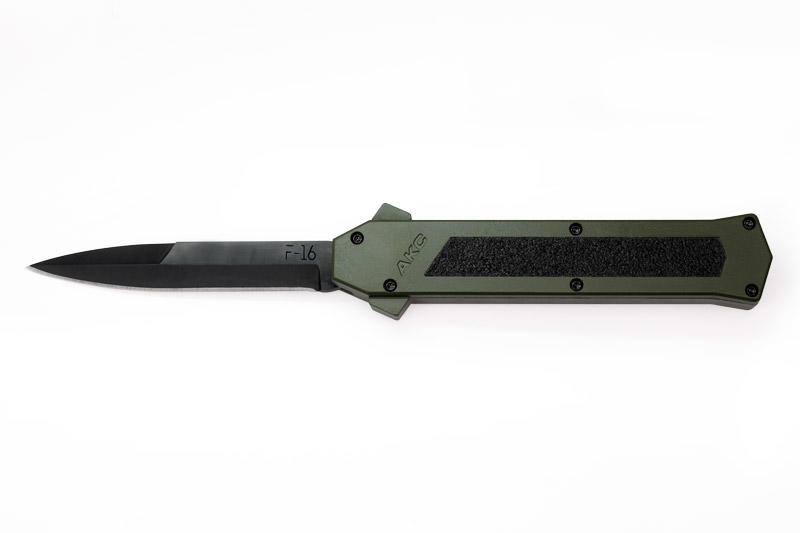 【刀光劍影】~世界品牌AKC KNIVES-A.G.A F16BN-MIL 軍事黑刃彈刀