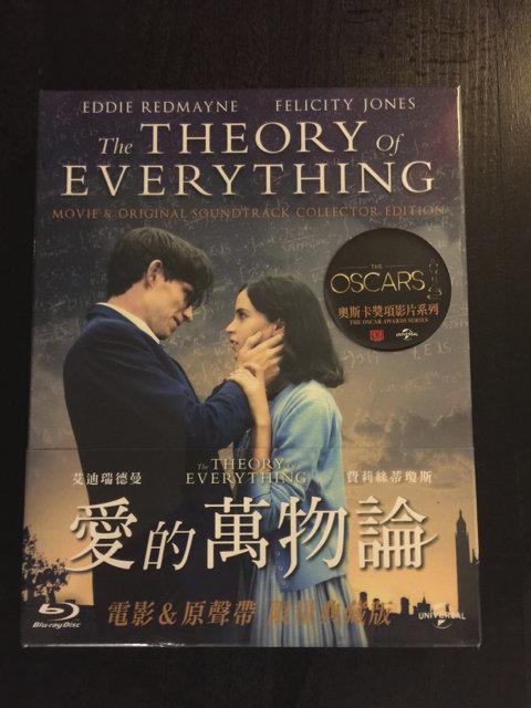 (全新未拆封)愛的萬物論 Theory of Everything(電影原聲帶CD+藍光BD限量典藏版)傳訊公司貨