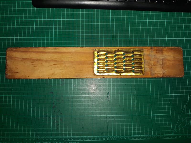 早期 古早木製刨絲器 銅製菜籤刀 挫籤器 木製 (45*8*2CM ) 老件【CS超聖文化讚】