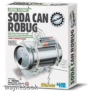 【4M 創意 DIY】03266 環保機械蟲 Soda Can Robug