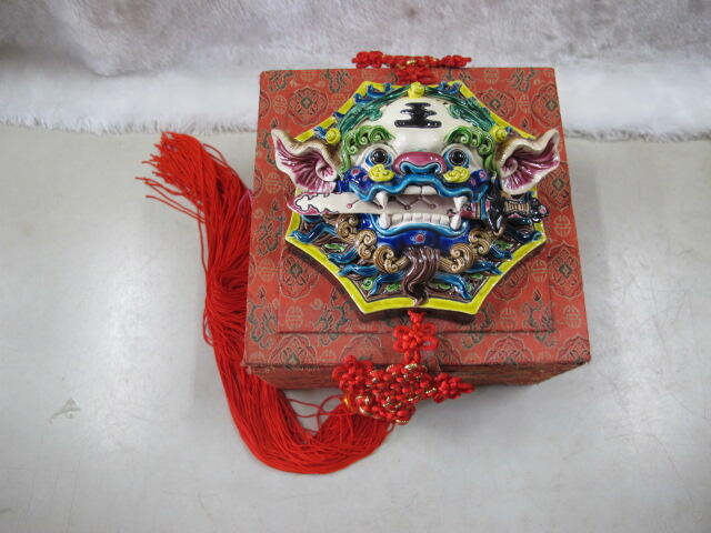 台湾 交趾焼 双獅(林 智信 作)（¥249,000） - 美術、工芸品