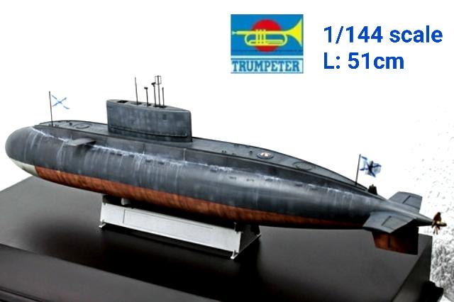 【崇武---CWI】1/144 比例 俄羅斯 中國 越南 基洛級潛艇  全長51公分 現貨