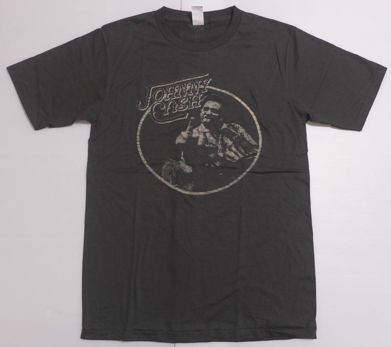 【Mr.17】Johnny Cash 強尼凱許 人物人像T恤刷舊風T-SHIRT(BR117)