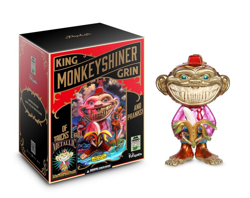現貨 Ron English King Monkeyshiner Grin 電鍍版 猴子 香蕉猴 可超取.面交