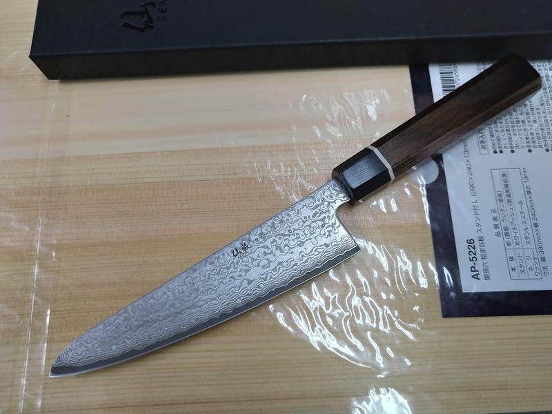 @最專業的刀剪 台中市最知名的建成刀剪行@日本-關西仙藏作-黑和式-143MM 小三德刀