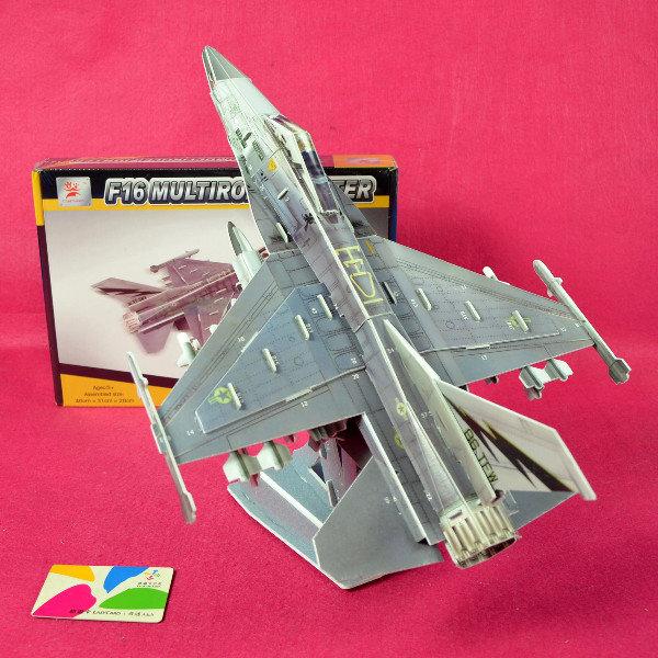 佳廷家庭 親子DIY紙模型3D立體勞作立體拼圖專賣店 美國F16戰隼噴射戰鬥機模型 CHARMLAND邦維