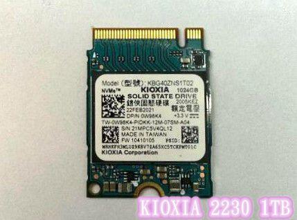 【KBG40ZNS1T02 KIOXIA BG4 1T 1TB 2230 NVME PCIE SSD 固態硬碟】