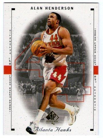 (L) NBA-98~99-SP Authentic # 13 亞特蘭大老鷹隊 明星前鋒 Alan Henderson 精美球員卡一張